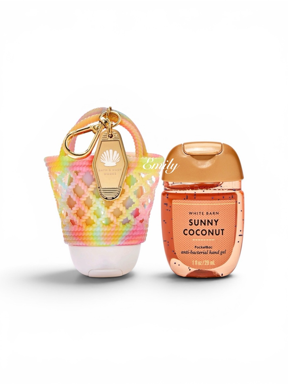 Bath & Body Works rainbow JELLY NET TOTE PocketBac Holder